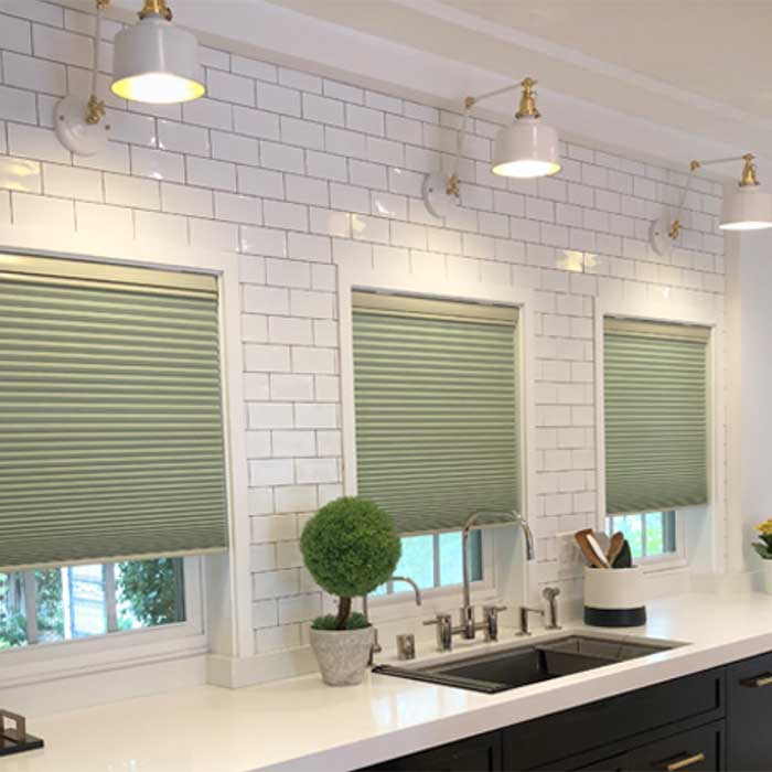 green shades in a modern Vancouver bathroom